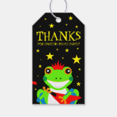 Rotkin' Birthday Tree Kikker met Red Guitar Cadeaulabel (Voorkant)