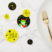 Rotkin' Birthday Tree Kikker met Red Guitar Confetti (Groep)