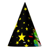 Rotkin' Birthday Tree Kikker met Red Guitar Feesthoedjes (Links)