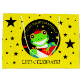 Rotkin' Birthday Tree Kikker met Red Guitar Groot Cadeauzakje (Achterkant)