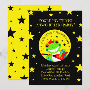 Rotkin' Birthday Tree Kikker met Red Guitar Kaart