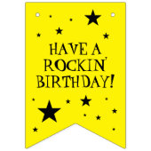 Rotkin' Birthday Tree Kikker met Red Guitar Vlaggetjes (Tweede vlag)