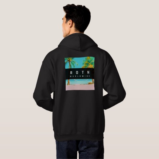 ROTN Worldwide Hooded Sweatshirt (Achterkant volledig)