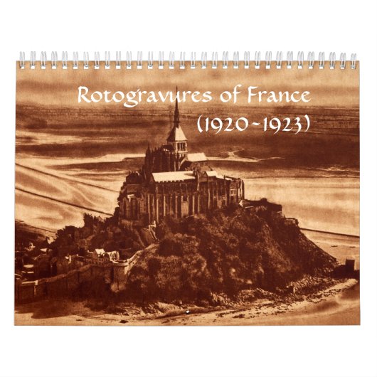 Rotogravures France Sepia Paris Historische jaren  Kalender (Hoes)
