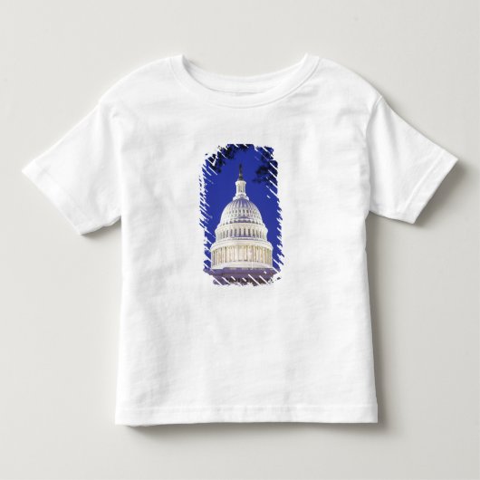 Rotonde van het Capitool 's nachts, Washington Kinder Shirts (Voorkant)