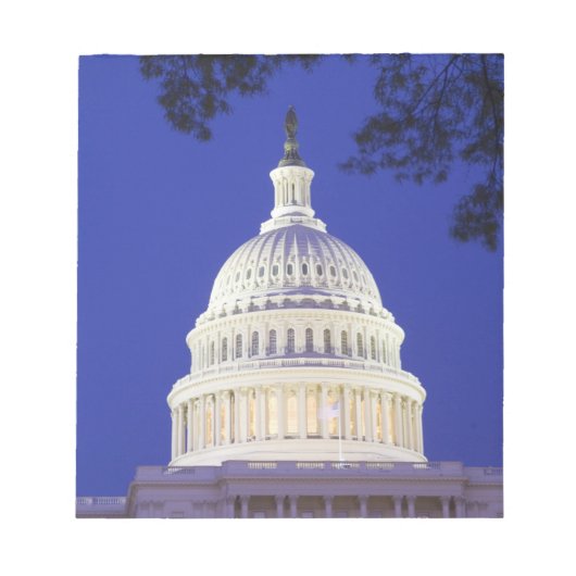 Rotonde van het Capitool 's nachts, Washington Notitieblok (Voorkant)