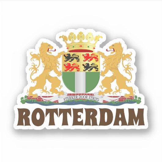 Rotorjas Rotterdam, Nederland Sticker (Voorkant)