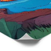 Rotorua Geothermisch landschap Poster (Hoek)