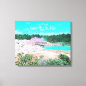 Rotorua hot springen Nieuw-Zeelandse reisdruk Canvas Afdruk (Voorkant)