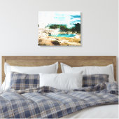 Rotorua hot springen Nieuw-Zeelandse reisdruk Canvas Afdruk (Insitu (Slaapkamer))