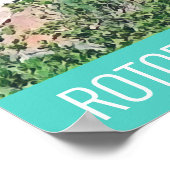 Rotorua hot springen Nieuw-Zeelandse reisdruk Poster (Hoek)