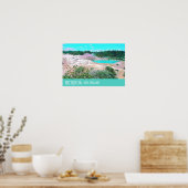 Rotorua hot springen Nieuw-Zeelandse reisdruk Poster (Keuken)