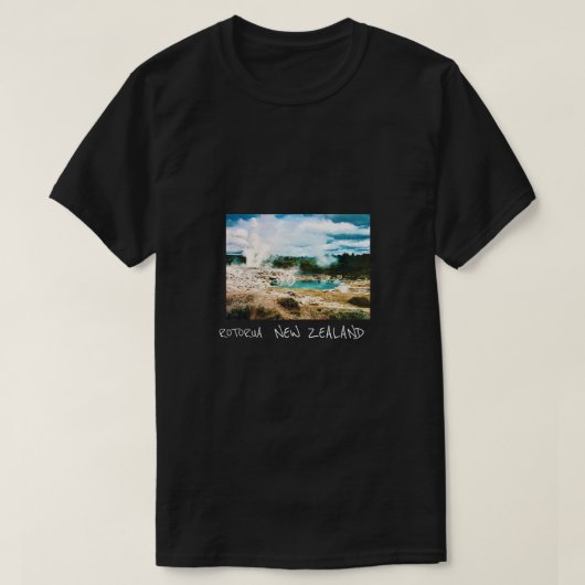 Rotorua Nieuw-Zeeland reist T-Shirt (Design voorkant)