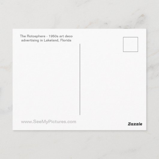 Rotoshere Lakeland Briefkaart (Achterkant)