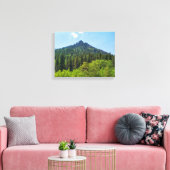 rots bergtop en bossen bij golden gate canvas afdruk (Insitu (Woonkamer))