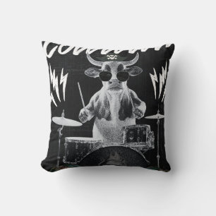 Rots Cow Drummer Gothic Grunge Worpillow Kussen