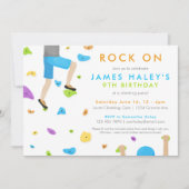 Rots die de Birthday Party nodigt uit. Kaart (Voorkant)