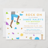 Rots die de Birthday Party nodigt uit. Kaart (Voorkant)