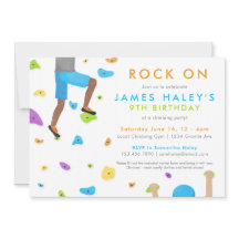 Rots die de Birthday Party nodigt uit.