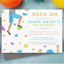 Rots die de Birthday Party nodigt uit.