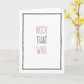 Rots die pruik! - Aanmoediging van chemotherapie b Kaart (Gele Bloem)