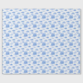Rots Dier Toile Cadeaupapier (Vlak)