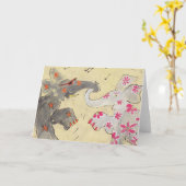 Rots - en - broodje kaart (Gele Bloem)