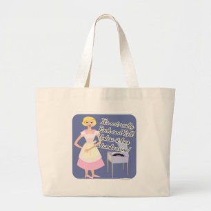 Rots - en - de Huisvrouw van de Jaren '50 van de Grote Tote Bag