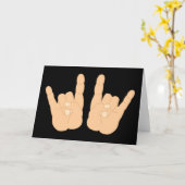 Rots - en - het Teken van de broodjesHand Kaart (Gele Bloem)