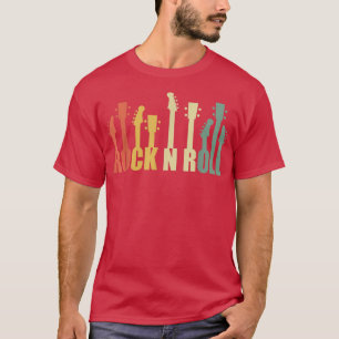 Rots en rolgitaren Acoustic Guitars musician Ro T-shirt