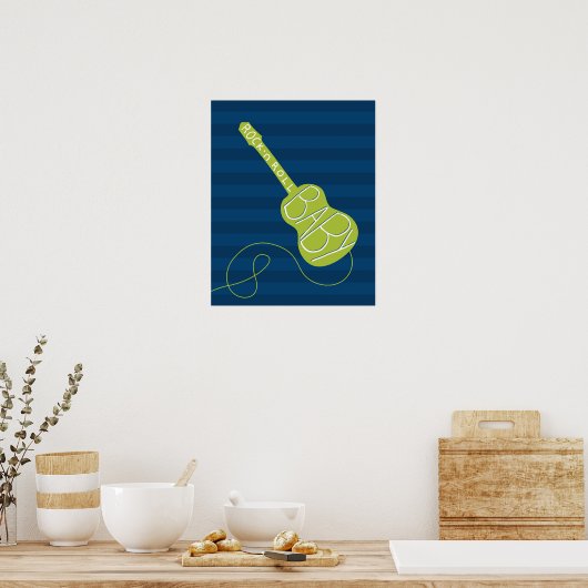 Rots- en rolkleuterkunst poster (Keuken)
