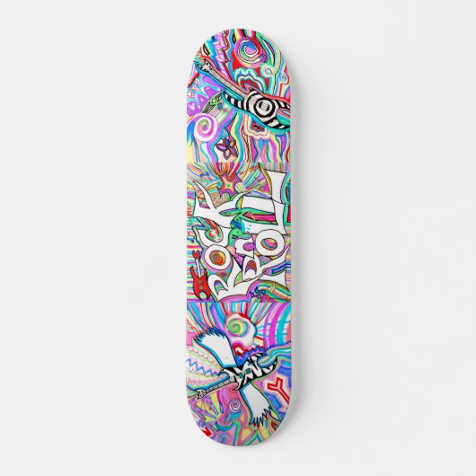 Rots- en rolskateboard skateboard (Voorkant)