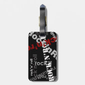 rots- en roltypografie bagagelabel (Achterkant verticaal)