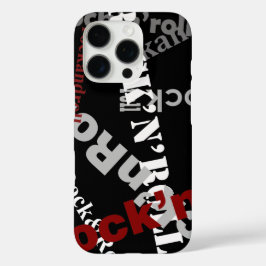rots- en roltypografie iPhone 16 pro hoesje