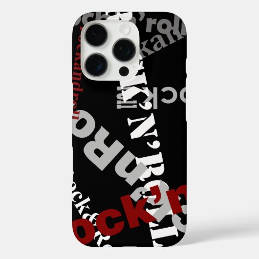 rots- en roltypografie Case-Mate iPhone case (Achterkant)