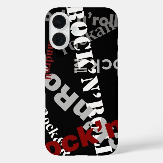 rots- en roltypografie Case-Mate iPhone case (Achterkant)