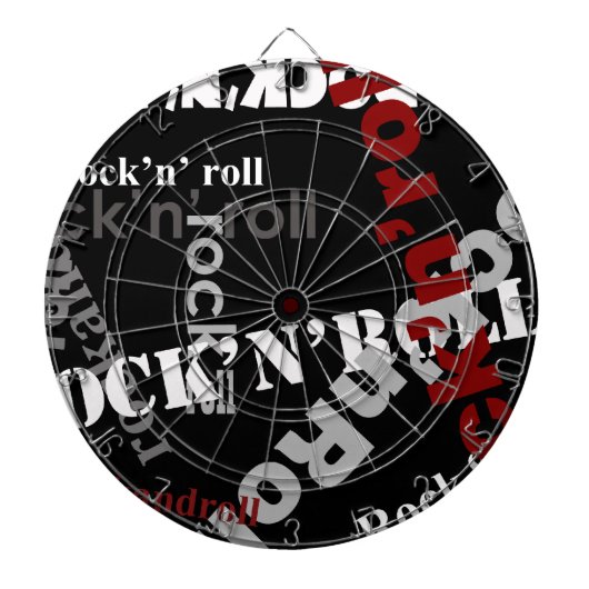 rots- en roltypografie dartbord (Voorkant)