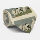 Rots en witstaarten van Ptarmigan - Vogels van Aud Stropdas (Opgerold)