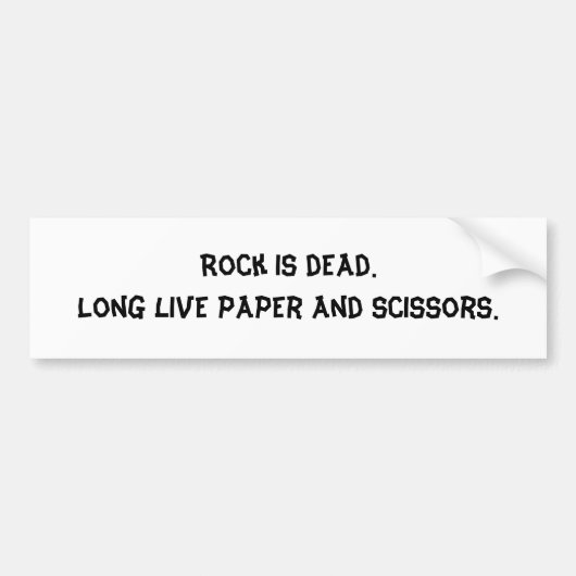 Rots is dode bumper sticker (Voorkant)