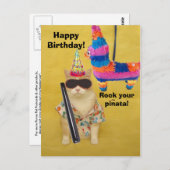 Rots je pinata! briefkaart (Voorkant / Achterkant)