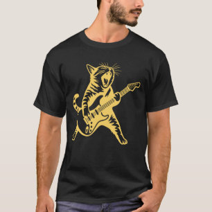 Rots Kat Gitaar Spelend - Grappige Rock and Roll K T-shirt