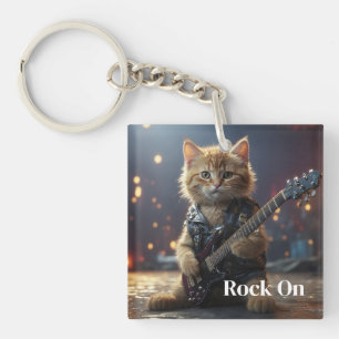 Rots Kat Sleutelhanger