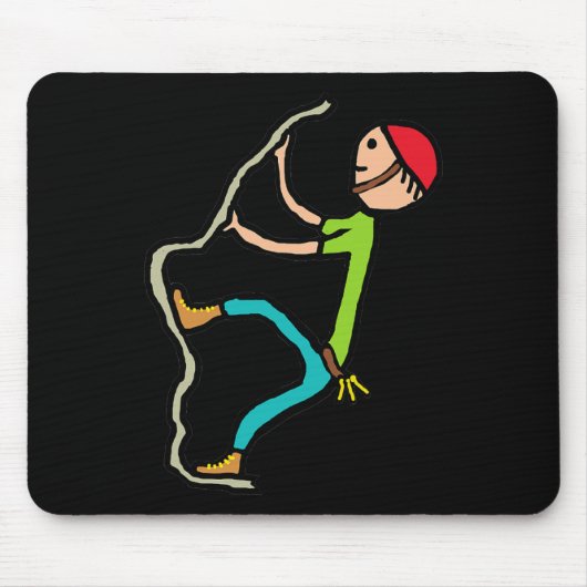 Rots klimmen _8  muismat (Voorkant)