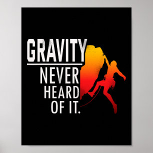 Rots klimmen Avontuur Boulderen Outdoor klimmer Poster