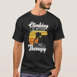 Rots klimmen Bergbeklimmer Boulderen Klimmen Is B T-shirt