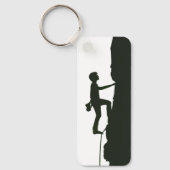 Rots klimmen Bergbeklimmer Silhouet  Sleutelhanger (Voorkant)