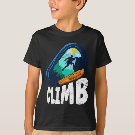 Rots klimmen Boulderen Bergbeklimmen T-shirt (Voorkant)