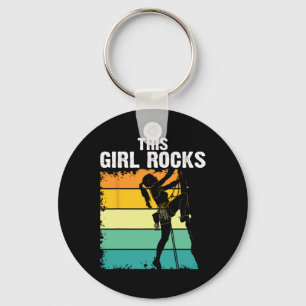 Rots klimmen, Dit meisje rockt, Boulderen, Berg Sleutelhanger