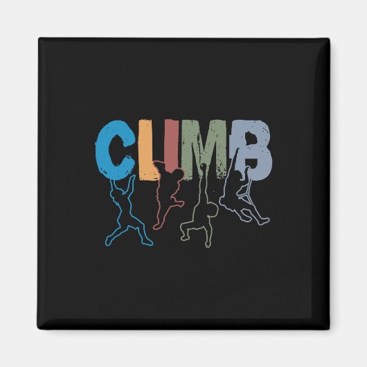Rots klimmen grappige Bouldering enthousiastelinge Magneet (Voorkant)