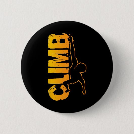 Rots klimmen grappige Bouldering enthousiastelinge Ronde Button 5,7 Cm (Voorkant)